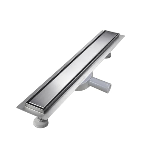 sunrik Duschrinne 90 cm, Befliesbar Duschrinne extra flach...