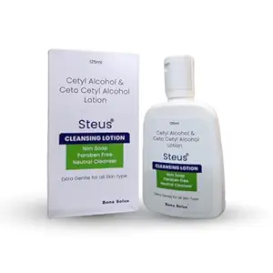 Bona Solus STEUS Cleansing Lotion .Gentle, No Soap & Paraben. Maintains pH Balance. All skin types. Clears complexion & acne Keeps skin moist, Designed by Skin Specialists-125ml