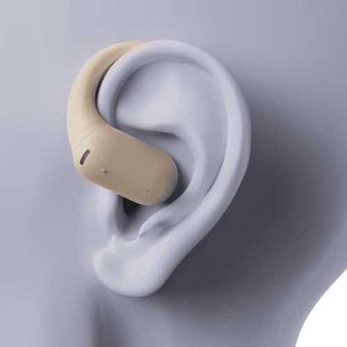 Image of NG Earsafe x WeHear SafeBuds Open Ear OWS Earbuds | AI Translation 100+ Languages | Live Transcription | 30H Battery | 15mm Driver | Dual Pairing | IPx4 | Touch Controls | HD Calls | Ivory