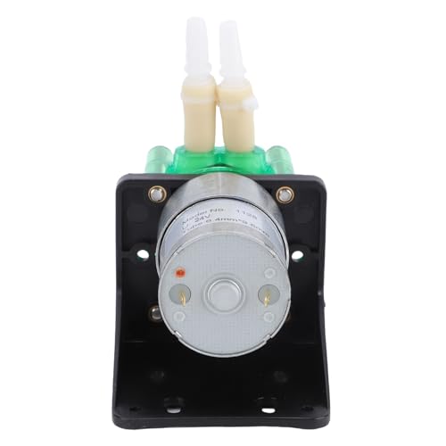Jeffergarden Bomba Peristáltica con Motor Cepillado Bomba de Agua de Alto Flujo de 500 Ml/min con Fijación Segura del Tubo para Impresión de Inyección de Tinta en el Hogar Inteligente (Acero
