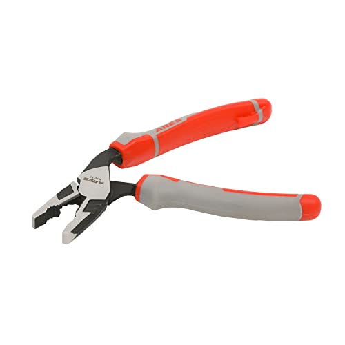 Ares 51014 – 7.5-Inch Angled Head Linesman Pliers – Double Injection Handles Provides Superior Grip Control And Strength – Offset Angled Head Offers Increased Access And Leverage #TOP4