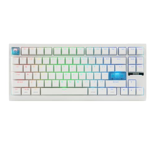 EPOMAKER Bezprzewodowa klawiatura do gier G84 HE, 8K ankieta i 8000 mAh, SOCD i DKS, magnetyczna klawiatura Halla z szybkim wyzwalaniem i regulacją aktywacji, RGB Keycap PBT, hot swap, QWERTY, Win/Mac