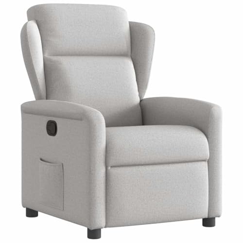 Genérico Sillón reclinable de Tela Gris Nube,Mobiliario,Sillas,Sillones,4015585