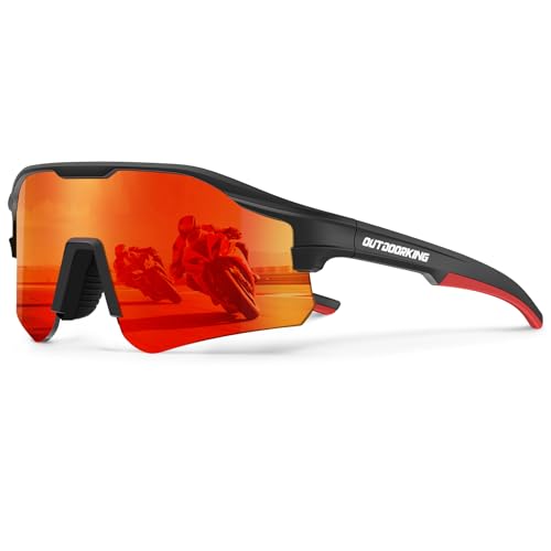 Image of Sport Polarized Sunglasses for Men and Women, Stylish and Lightweight Cycling Sunglasses with UV400 Protection