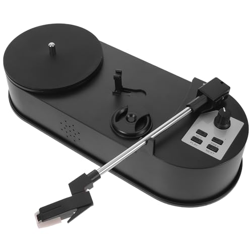 iplusmile Platine Vinyle Portable avec Convertisseur Tourne-Disque Rétro pour Écoute de Disques Vinyles Lecteur de Disques Vintage