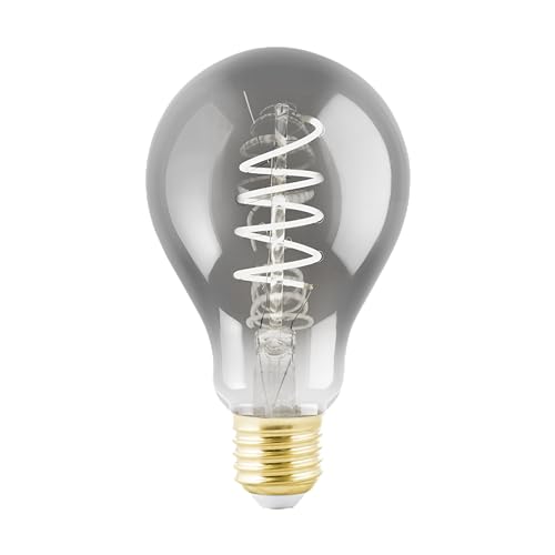 Eglo connect.z Smart Home E27 LED filament light bulb, A60, ZigBee, app and voice control Alexa, dimmable, warm white, 4 watt