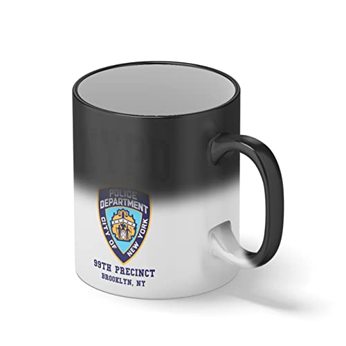 Brooklyn 99 New York Police Nine Nine Precinct Taza de café negro mágico Mug Brooklyn 99 New York Police Nine Nine Precinct Taza de café negro mágico Mug