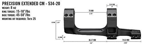 Image of Vortex Precision Extended Cantilever Riflescope Mounts
