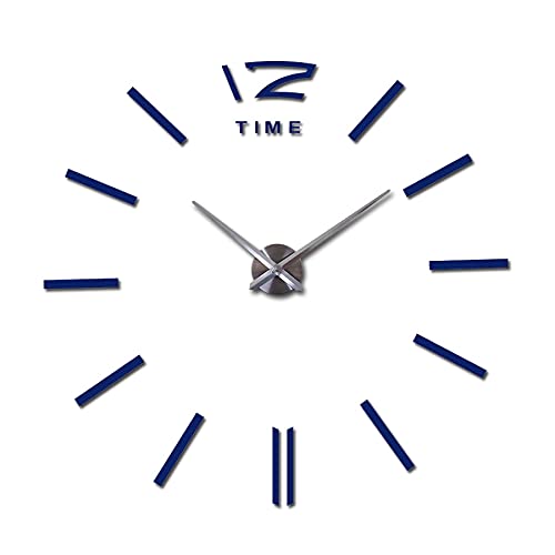 Reloj de pared acrílico de alta calidad con acabado 3D y montaje limpio