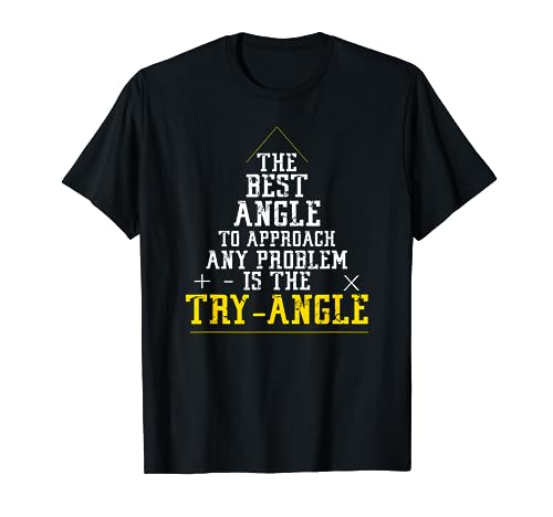 Best angle to approach a problem is the triangle, try angle