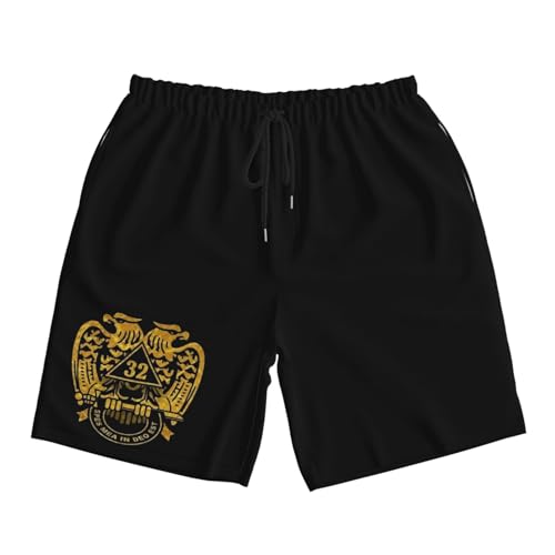 Masonic Series 32nd Degree Masonic Mens Swim Trunks Quick Dry Board Shorts 7