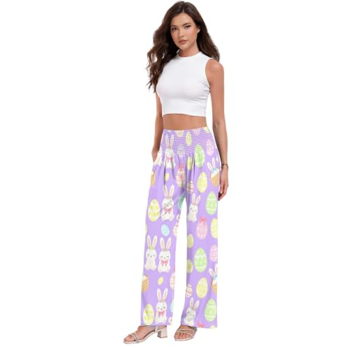 Pantalon de yoga fluide pour femme pastel FRODOTGV Cottontail léger