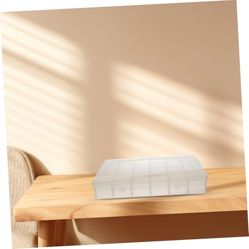 Boîte de rangement transparent à compartiments amovibles pour bureau