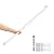 3FT White Iron Hand Railing, Sturdy Safety Staircase Handrails Wall Mount, 500lbs Load Capacity Industrial Iron Railing Pipe Handrail for Indoor Stairs, Outdoor Deck Loft Porch, Non-Slip and Rust