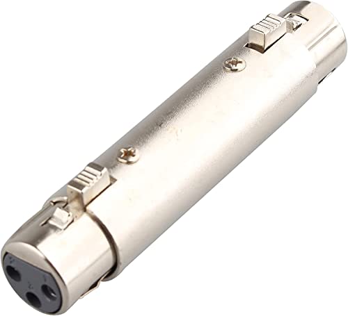 [ 1 Piece ] XLR 3Pin Female to Female Adapter ; XLR 3Pin Female t...