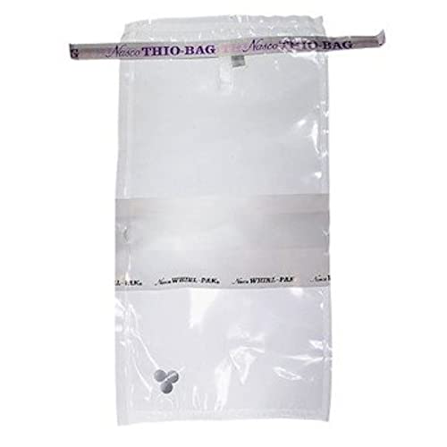 Nasco Whirl-Pak B01489WA Whirl-Pak B01489WA Sterile Sampling Bag with White Labeling Area, 7oz; 500/Box (Pack of 500)