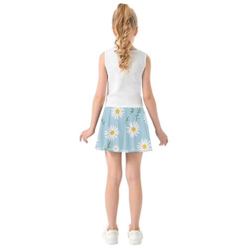 Skirt for Girls with Shorts Flowy Running Skirt for Little Girl Kids Pleated Skirt with Pockets4