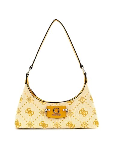 GUESS Bolsa de ombro Neda com zíper superior, logotipo de calêndula, Logotipo de calêndula, One Size