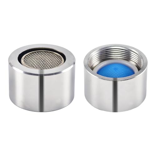 XNTONG 2-Pack Faucet Aerators, M24 Faucet Filter, Chrome Brass Mixing