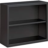Lorell Fortress Series Charcoal Bookcase, Gray