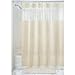 Produktbild iDesign 26682EU Hitchcock PVC-Freier Eva Duschvorhang, 183 x 0,254 x 183 cm, sandfarben/durchsichtig, vinyl