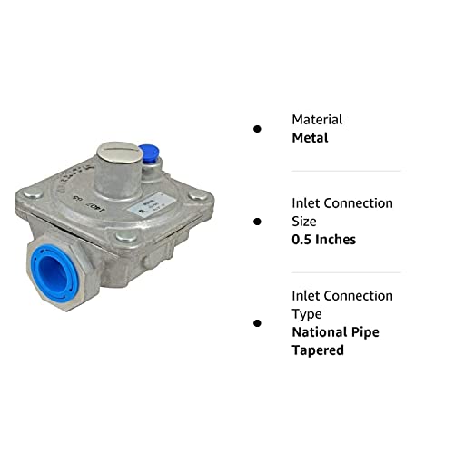 WOLF 1/2" NPT Natural Gas Pressure Regulator 3" to 6" Water Column