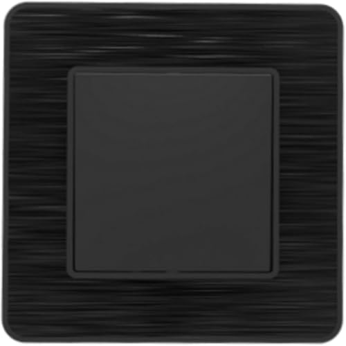 Interrupteur va et vient noir brossé Zenitech Kouro lot de 5 pour rénovation électrique