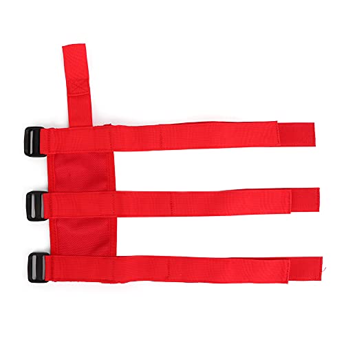 Support d'extincteur pour voiture, barre de sécurité, support d'extincteur, ceinture de fixation d'extincteur automatique, sangle réglable pour Wrangler JK JL TJ CJ YJ 1987-2020 (Red)
