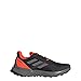 adidas Men's Terrex Soulstride Trail Running Shoes Sneaker, Black/Grey/Solar Red, 10