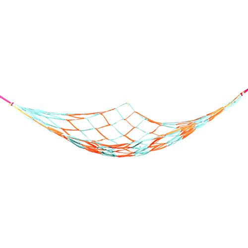 Ruilogod Garden Swing Nylon Meshy Sleeping Bed Hammock 2.1M x1.7M Orange Blue (id: 6d8 b5c 90c 493 92d
