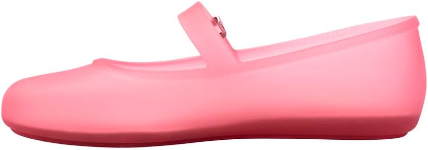Melissa Soft Ballerina - Seasonless Flats for Women - Classic Ballet Flat Style with Adjustable Strap - Light-as-Air PVC Construction - Soft Foam Insole - Bubblegum Scent