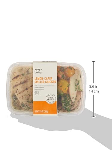 Amazon Kitchen, Lemon-Caper Grilled Chicken, Single Serve Meal, 11.5 oz
