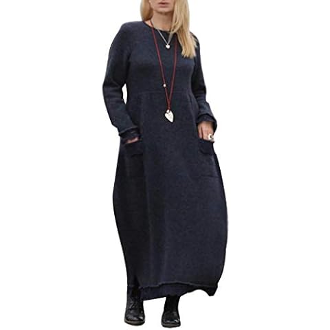 Minetom Pull Femme Col Rond Oversize Cover
