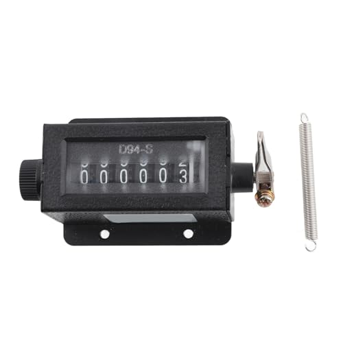 Moofey Clicker Counter, 0-999999 Mechanical Calculator, D94-S 6 Digit Counting Clicker for Cumulative Records