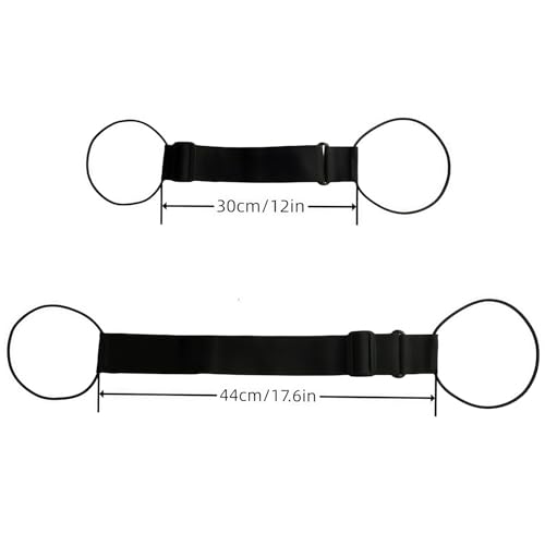 Image of 4 Pack Luggage Straps Suitcase Multi Use Strong Adjustable Elastic Belt for Attaching Extra Bags Purse to Suitcase Handle Lightweight and Durable Travel Bag Accessories