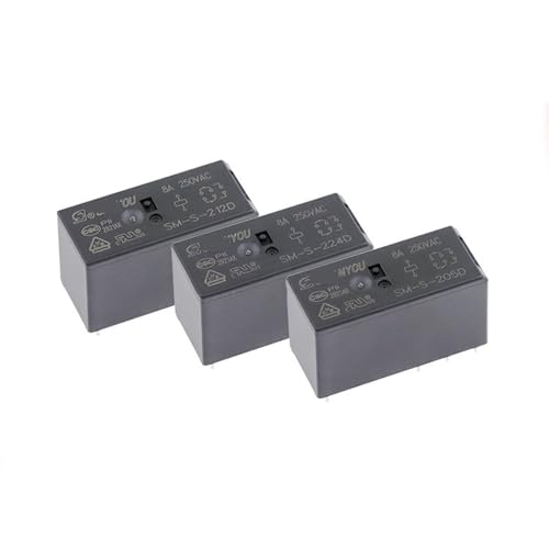Relais SM-S-224D 24V 8A à double inversion pour circuit PCB