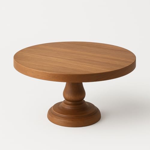 Image of Lakdi Baaz | Supirior Quality Wooden Cake/Piza Stand, Wooden Cake Server