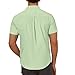 Men's Button Down Shirts Summer Casual V Neck Collared Short Sleeve Beach Vacation Wedding Tops Loose Fit Dress Shirt Mint Green