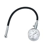 【Amazon.co.jp限定】エーモン(amon) エアゲージ ホース付 タイヤゲージ タイヤ空気圧の日常点検 整備用 保持機能 調整 測定 メンテナンス 最大測定値500kPa ケース付 4949