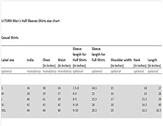 U TURN Men's Casual Printed Striped Stylish Latest Formal Shirt for Men