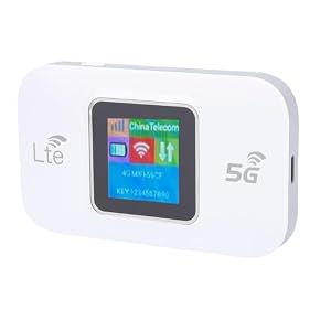 VBESTLIFE Mobiler 4G-Hotspot-Router, Tragbares Hochgeschwindigkeits-WLAN mit 300 Mbit/s und SIM-Kartensteckplatz, WPA2-Verschlüsselung, für Reisen Im Freien, für Europa, Asien, Afrika