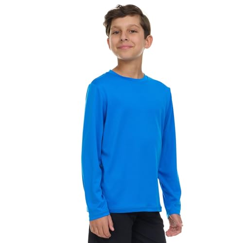 Gerry Rash Guard for Boys, Long Sleeve Boys Swim Shirt, UPF 50+ SPF UV Sun Protection, Quick Dry Rashguard for Kids