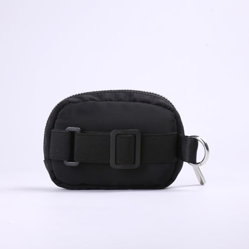 Everywhere Belt Bag Nano for women water repellent with Adjustable Strap for Enjoy Sports and Casual Hands-Free Wallets Black