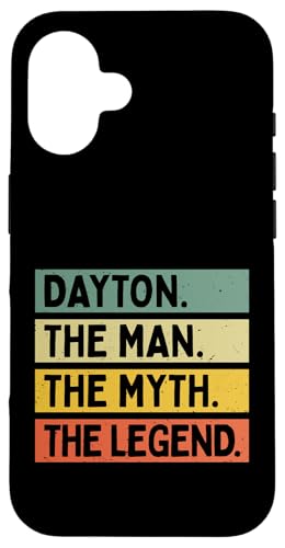 Dayton The Man The Myth The Legend �ʔ������� �J�X�^�}�C�Y�� �X�}�z�P�[�X iPhone 16 �p