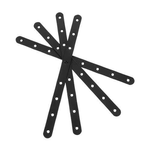 Cabilock Heavy Duty Stainless Steel Flat Plate Straight Bracket Fence Mounting Repair Plate Bracket for Wood Structures