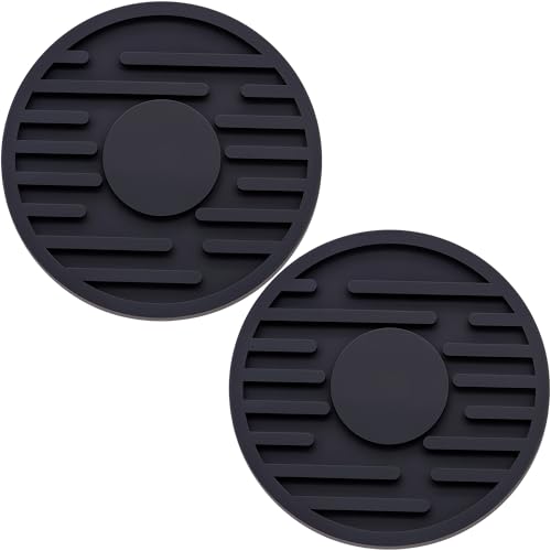 Inserto para portavasos de auto 2 piezas negro miniatura 1