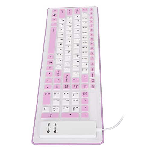 Clavier pliable en silicone violet pour ordinateur portable compact - 2