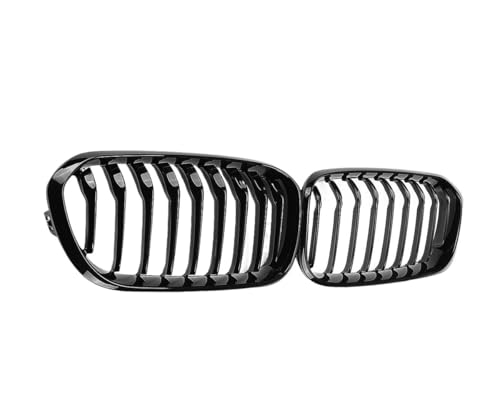 Grilles Avant Calandre pour Série 1 F20 F21 LCI 2015-2017 Noire Brillante