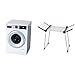 Theo Klein Bosch lavadora, juguete (9213) + 6564 Tendedero Leifheit, Para ropa de peluches y muñecas recién lavada, Medidas: 27 cm x 63 cm x 50 cm, Juguete para niños a partir de 3 años
