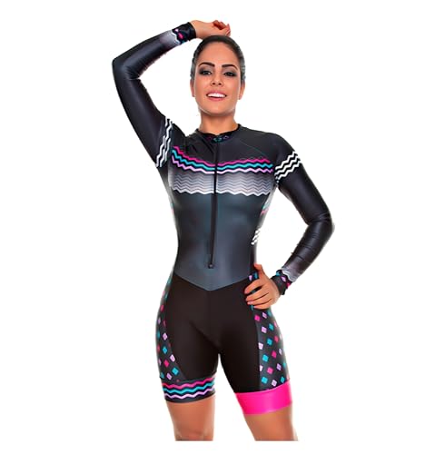 Maillot cyclisme femme manche longue anti-transpiration avec poches dos vélo